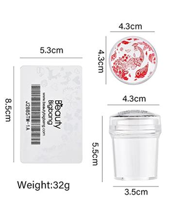 BEAUTYBIGBANG French Tip Nail Stamper Clear Silicone Jelly Stamping Kit - Buy Online on GoSupps.com