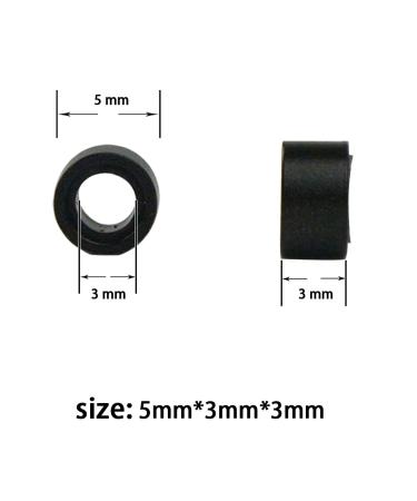 1000 Pieces Black 5mm Micro Rings Silicone Beads for Hair Extensions - High-Quality Micro Links - Buy Online on GoSupps.com