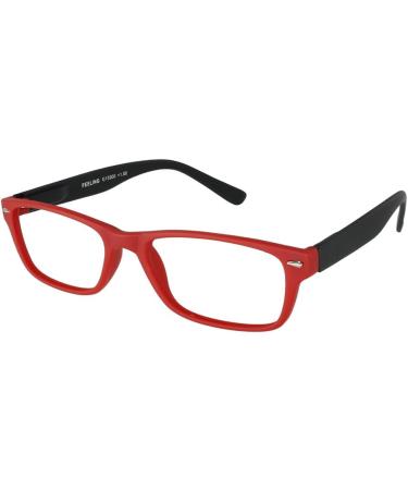 I NEED YOU Reading Glasses | +2.50 Diopters | Stylish Red-Black Frames | Shop Internationally - Buy Online on GoSupps.com