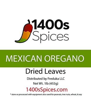 1lb Dried Mexican Oregano: Perfect for Taco Seasoning, Tamales, Meats & More - 1400s Spices - Buy Online on GoSupps.com