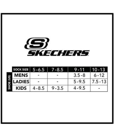 Skechers Girls' 3 Pack Crew Socks - Comfortable and Stylish Socks for Kids - Buy Online on GoSupps.com
