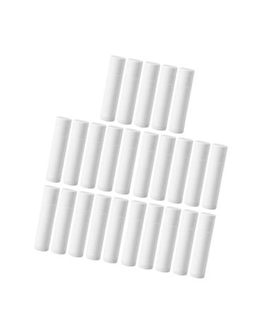 MERRYHAPY 30pcs Empty Tubes for Diy Crafts Lipstick Tubes Empty Mini Lipstick Tubes Lipstick Tubes Diy Lip Balm Tubes Clear Makeup Accessories White Travel Cosmetic Mouth Wax 6.70X1.60X1.60CM White