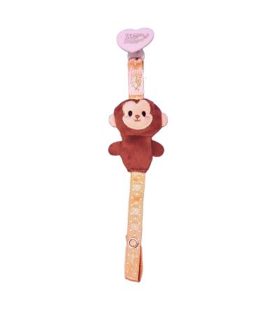 Zigozago - Pacifier chain with a plush monkey