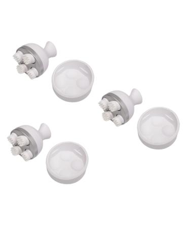 GLEAVI 3pcs Head Massager Tool Kneading Claws Massaging Abs White