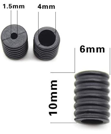 MBBEST 100PCS Cord Locks Silicone for Drawstrings - Adjustable Non Slip Stopper & Lanyard Buckle Barrel Connectors (50 Black 50 White) - Buy Online on GoSupps.com