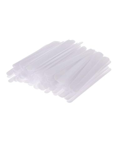 Backbayia 100pcs Plastic Cream Spatula Cosmetic Mask Spatula Cream Spoon Applicator