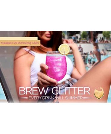 Pink Edible Brew Glitter for Drinks & More | 4g | Kosher Certified, Vegan & Gluten Nut Free - Buy Online on GoSupps.com