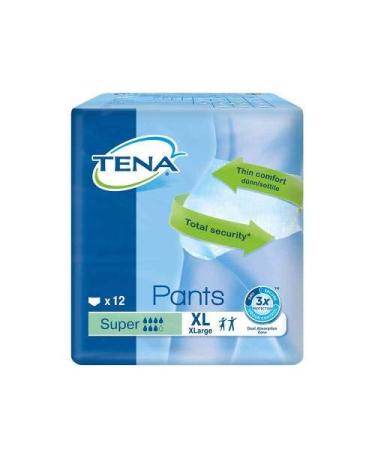 tena pants super x-large disposable pants 12 pcs