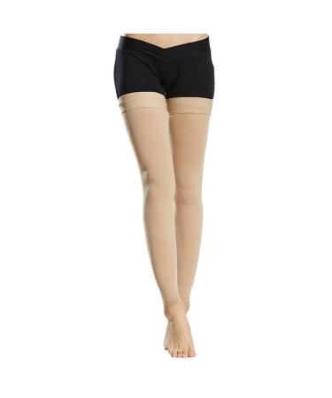 Aciyd compression stockings Medical thigh leg cuff 20-30 mmHg varicose veins long hose elastic stockings anti-thrombosis-sports compression stockings (skin L) Skin L