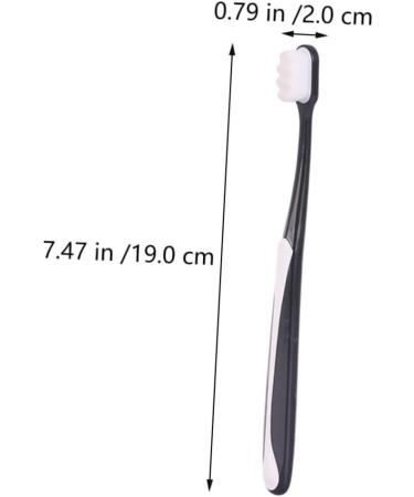 Minkissy Soft Toothbrush Set - 4 PCS Adult Travel Toothbrushes & Hotel Accessories - Gentle Fur Toothbrush for Daily Care & Prosthesis Cleaning - Ideal for Expecting Mothers - Buy Online on GoSupps.com