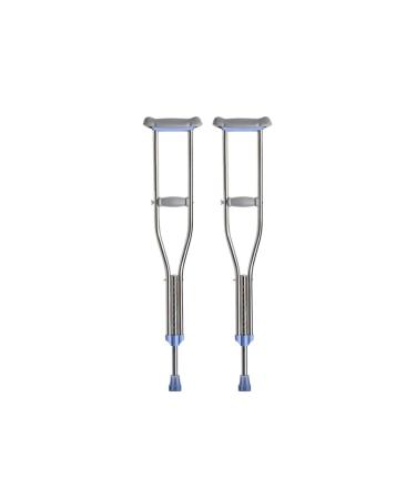 Crutches for Broken Bones Elderly Crutches Double Crutches Underarm Crutches Non-Slip Lightweight Walking Stick Walking Stick for Young People Cane Women (Color : Silver Size : M) Smooth Sailing