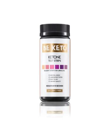Beketo keton test strips 200 stripes urintester keto diet weight loss analysis suitable for ketogenic paleo carbohydrate arms diabetics and atkins-test strips