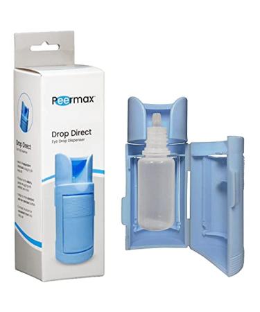 Peermax Drop Direct Eye Drop Dispenser  Eye drop guide aid for seniors and elderly, Assist device for all ages, Easy to use eye dropper helper, Works with most eye drop bottles, instructions included