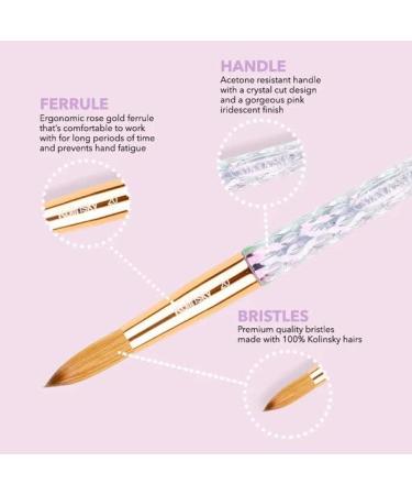 Kiara Sky Acrylic Brush (10) - Professional Nail Art Tool - Buy Online on GoSupps.com