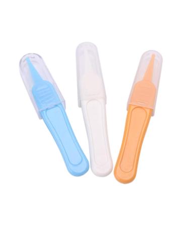PinnacleT1 Baby Care Tweezers Set - Portable Newborn Safety Nose Ear Navel Cleaning Plastic Forceps (3Pc) - Buy Online on GoSupps.com