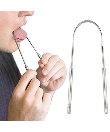 Stainless Steel Tongue Scraper Set for Adults - Bad Breath Remover & Oral Care - 4 Pack - Buy Online on GoSupps.com