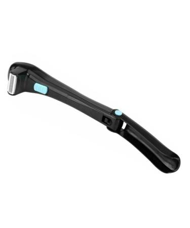 Famkit electric back and body razor for men back hair body razor ergonomic handle large razor with an adjustable length telescopic handle battery operations