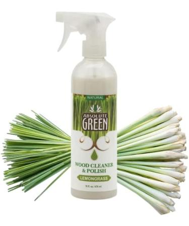 Natural Wood Polish & Cleaner Spray - Non-Toxic Lemongrass Formula for Furniture & Cabinets Safe for Kids & Pets - 16 oz - Buy Online on GoSupps.com