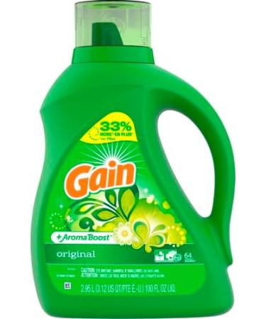 Buy Gain HEC Original Liquid Laundry Detergent - 64 Loads - Fast International Shipping - Buy Online on GoSupps.com
