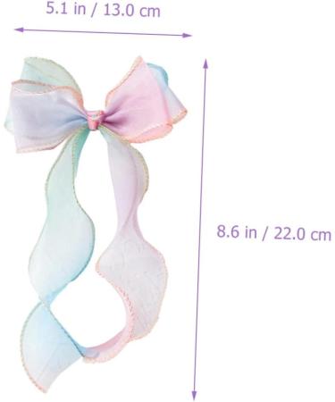 Beavorty 1pc streamer hairpin double hair bows big hair bows girl hair bows Women Barrettes hair clips for bows girls hair snap clip baby decor Girl Hair Clip child Fashion Hair ring fabric - Buy Online on GoSupps.com