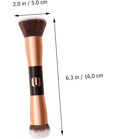 Beavorty 1Pc Double-ended makeup brush Beauty dual ended brush for makeup small blush brush liquid foundation brush Professional Makeup Brush highlight artificial fiber Kira travel - Buy Online on GoSupps.com