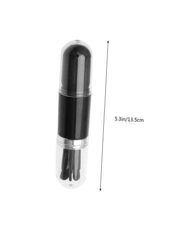 NOLITOY Portable Cosmetic Brush Set - 4-in-1 Retractable Makeup Brush Double Ended Boxed for Home Use - Perfect Travel Size Beauty Set in Black - Buy Online on GoSupps.com