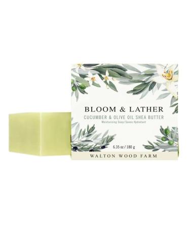 Walton Wood Farm Shea Butter Soap Bar - Cucumber and Olive Oil (Single 6.3 oz Soap)