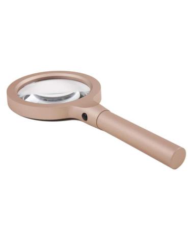 Glass with Light Handheld Magnifier with LED Lihgt HD Glass High Power Optical Magnifier Old Man Reading Magnifier 2X 4X 25x Lightweight Handheld Glass Made in China