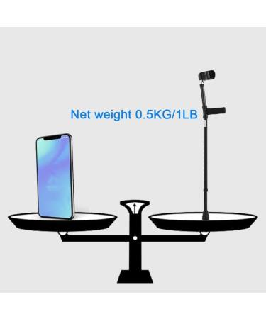 Forearm Crutches Adjustable Lightweight Adults Ergonomic Forearm Canes Aluminum Crutches for Walking Suitable for The Elderly Disabled Walkers (Color : Black Size : 1 Count) Double The Comfort ( Black 2 counts - Buy Online on GoSupps.com