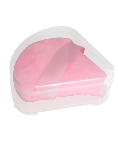 8 Pieces Washable Powder Puffs - Soft Plush Makeup Sponge Set for Face & Body | Reusable Heart & Triangle Shapes | Ideal for Loose Powder & Foundation - Pink - Buy Online on GoSupps.com