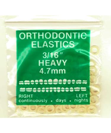 Orthodontic Gap Teeth Bands 3/16 Heavy - 100 Bands per pack by AdentalZ