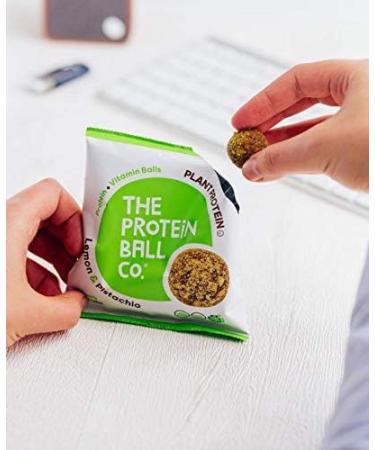 The Protein Ball Co. Lemon & Pistacho Protein Balls 45g - Buy Online on GoSupps.com