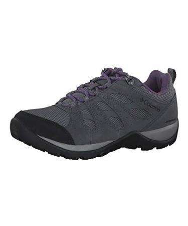 Columbia Women's Redmond V2 Waterproof Hiking Shoe 10 Ti Grey Steel/Plum Purple