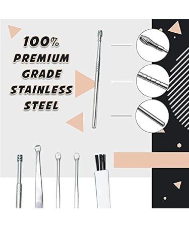 Earwax Removal Tool Innovative Spring Ear Wax Cleaner Tool Set Ear Wax Removal Kit with Storage Box and Cleaning Brush Ear Curette Cleaner Unisex - Buy Online on GoSupps.com