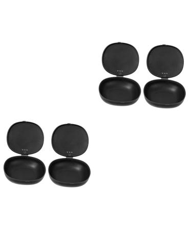 Gleavi 4 pieces storage SBOX for menstruation cups container for menstrual cup menstrual cup holder for women disc cover from the time women bond baby plastic suitcase blackx2st 1 piece (1 Pack)