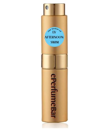 ePerfumeBar Impression of LV AFTERNOON SWIM Replica Version Fragrance Dupes Concentrated Long Lasting Eau de Parfum Spray Refillable Atomizer Bottle 0.34 Fl Oz/10ml