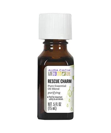 Aura Cacia Rescue Charm Essential Oil | GC/MS Tested for Purity | 15ml (0.5 fl. oz.)