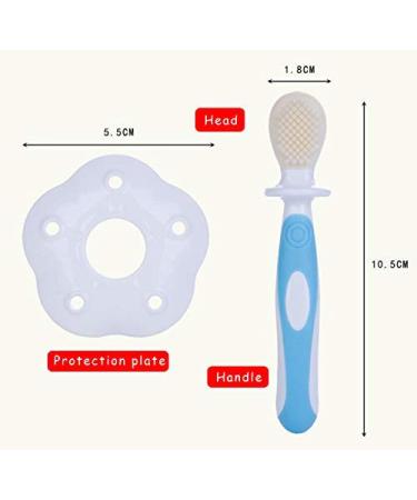 CherryCsy Baby Toothbrush Set | Double Sided Silicone | Soft Bristles | BPA Free | Ages 0-4 | 2 pcs - Buy Online on GoSupps.com