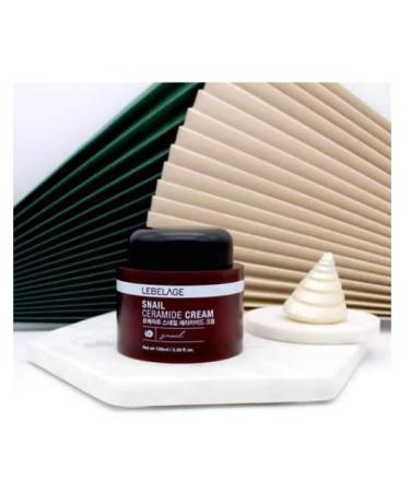Snail Ceramide Repair Cream 3.38 fl oz - Korean Skincare for Brighter Skin Tone & Reduced Fine Wrinkles - Buy Online on GoSupps.com