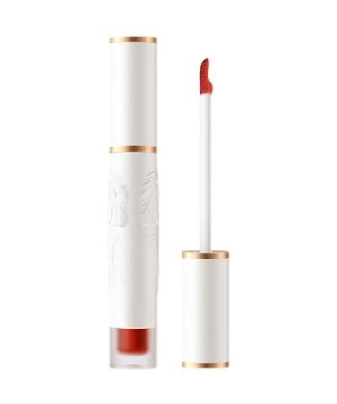 Meidimeijia Matte Liquid Lip Padlock - Long Lasting Lip Gloss Velvety Effect No Transfer Moisturizing and Pigmented (307#Red Tea Maple Leaf)