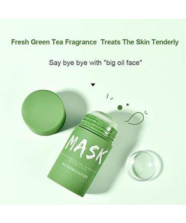Green Tea Purifying Clay Stick Mask Moisturizes and Controls The Oil Oil Control Anti-Acne Eggplant Solid Fine Blackhead Remover Improves Texture of The Skin - Buy Online on GoSupps.com