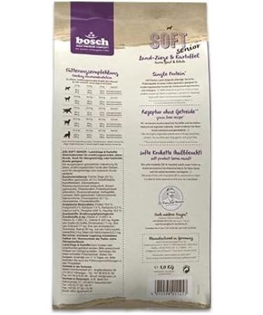 Bosch HPC Soft Senior Goat & Potato Dog Food | Grain-Free | 2.5 kg | Half-Moist Senior Nutrition for All Breeds - Buy Online on GoSupps.com