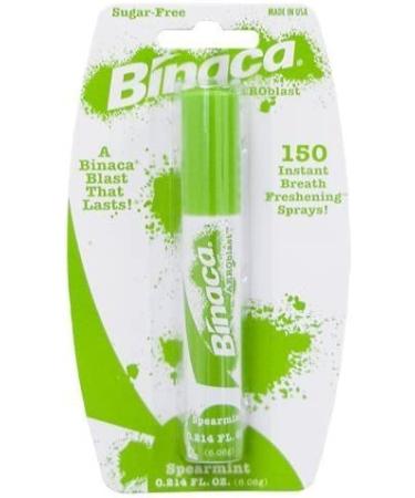 Binaca Breath Spray Spearmint - Pack of 6 | Freshen Breath On-The-Go - Buy Online on GoSupps.com