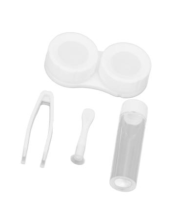 Travel Contact Lens Case Portable Contact Lens Box Kit Cute Little Duck with Tweezers for Woman for Outdoor