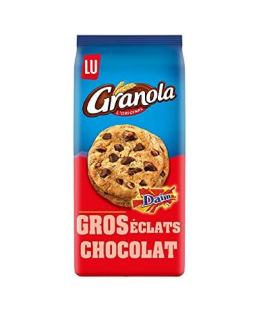 LU GRANOLA: D licieux Granola Extra Cookies Daim 184g - Biscuits au Chocolat Fondants - Id al pour les Amateurs de Saveurs Gourmandes - Le Lot De 4