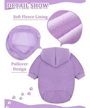 6-Piece Dog Hoodie Sweater Set with Hat for Small Dogs - Winter Pet Clothes for Chihuahua - XXS Size - Buy Online on GoSupps.com