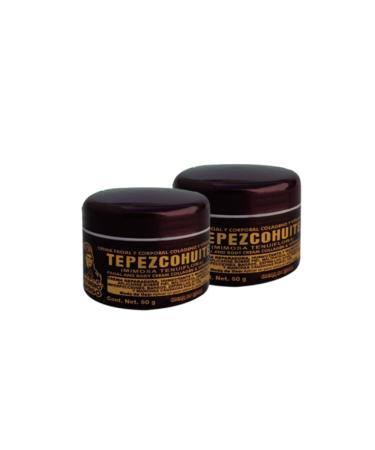 Del Indio Papago (2Pack) Tepezcohuite Night Cream 60gr/ 2.02Fl Oz - Reduce Expression Lines - Clarifies Skin Imperfections