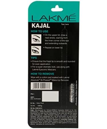 Lakme Eyeconic Kajal 0.35 G (Black) - Buy Online on GoSupps.com