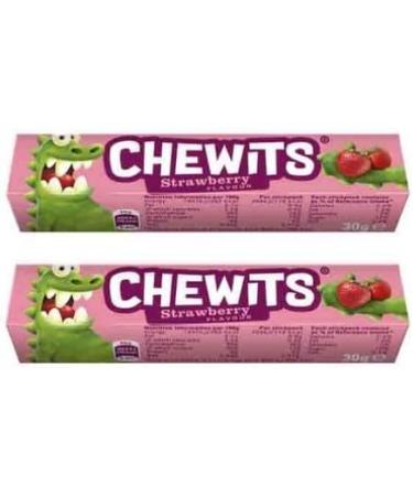 3 x Chewits Strawberry Single 30G Delicious Tasty And Twisty Treat Gift Hamper For Birthday Christmas Sold By Kidzbuzz - Buy Online on GoSupps.com