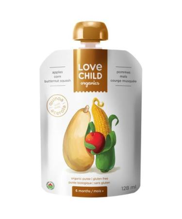 Love Child Organic Purees - Super Blends - Apples Butternut Squash Corn (12x128ml)